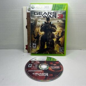 Gears Of War 3 Xbox 360 CIB With Manual Good Condition